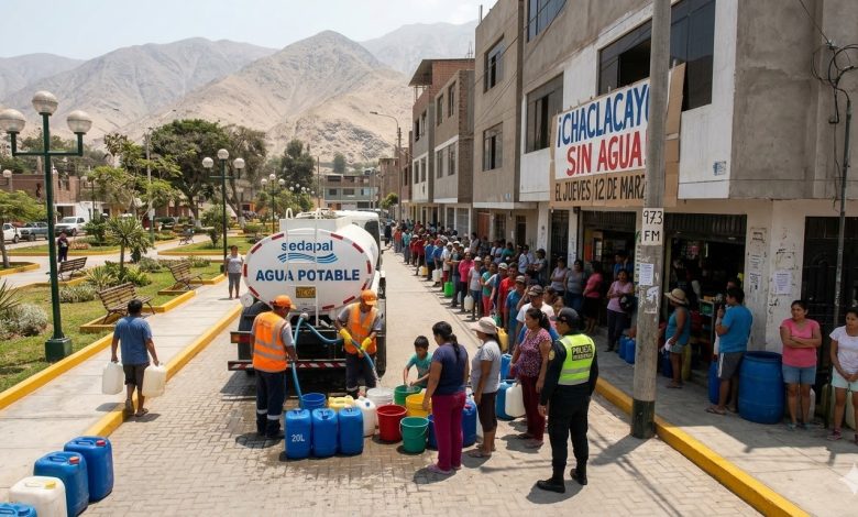 La suspensión afectará a la Urb. El Cuadro en Chaclacayo.
