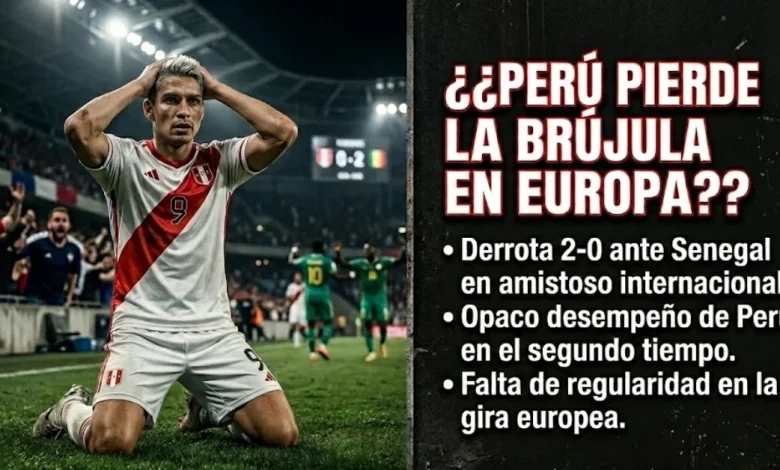 La selección peruana perdió 2-0 frente a Senegal