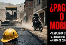 Jorge Mandujano Cotera trabajaba en una obra de asfaltado en Villa Leticia, Cajamarquilla, cuando dos sujetos en moto le dispararon en la cabeza.