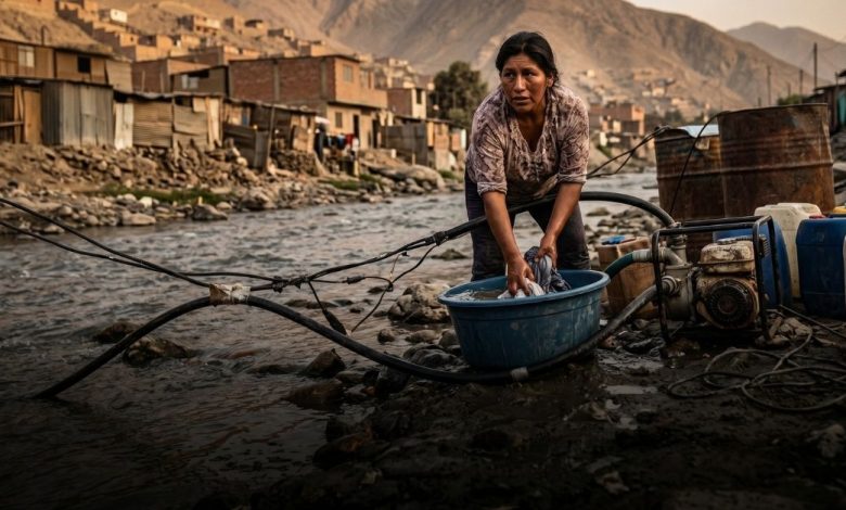 Familias en Chosica usan agua contaminada del río Rímac por falta de agua potable