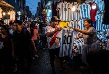 Fiebre mundialista en Gamarra: camisetas de Messi son las más vendidas