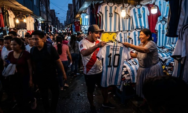 Fiebre mundialista en Gamarra: camisetas de Messi son las más vendidas