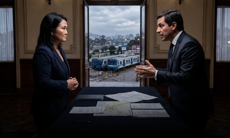 Keiko Fujimori se reúne con Reggiardo y define futuro del tren Lima-Chosica