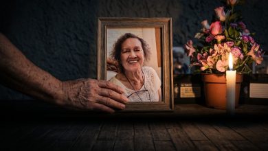 Retrato de doña Chabela, madre del actor Carlos Alcántara, quien falleció en agosto