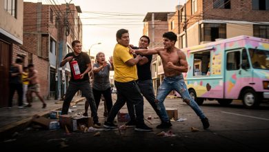 Pelea en Surquillo por camión de helados genera caos