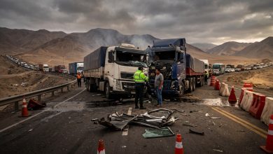 Accidente de carga pesada paraliza Panamericana Sur en Ocoña