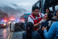 Carretera Central bloqueada por choque de semirremolque en km 42