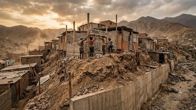 Construyen casas sobre dique en quebrada California