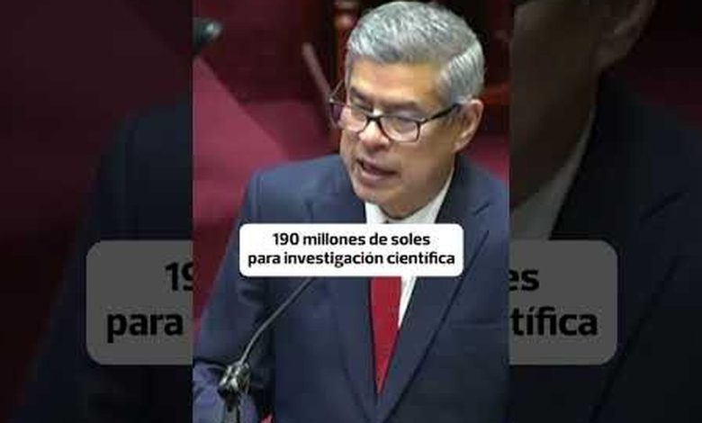Luis Galarreta: 'Invertiremos 190 millones de soles en investigación científica'
