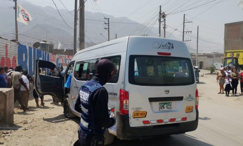 Sicario asesina a chofer de combi en Jicamarca