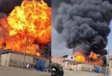 Incendio en fábrica química en Lurigancho-Chosica