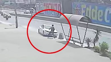 Atropello en Ate deja un herido y destruye paradero