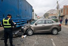 Accidente en Carretera Central: motociclista herido en Chaclacayo