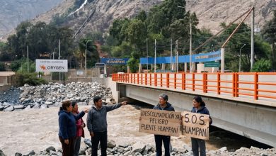 Chaclacayo: vecinos alertan falta de descolmatación del río Rímac y riesgo de colapso del puente Huampaní