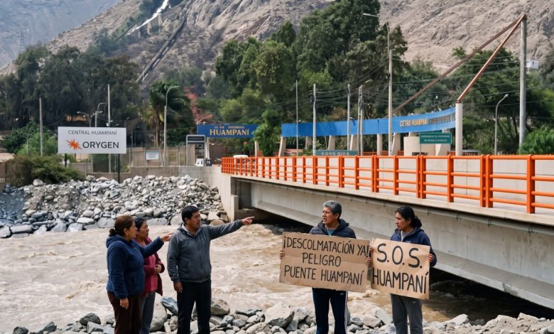 Chaclacayo: vecinos alertan falta de descolmatación del río Rímac y riesgo de colapso del puente Huampaní